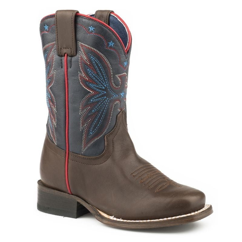 Roper Little Kids Finn Square Toe Boots