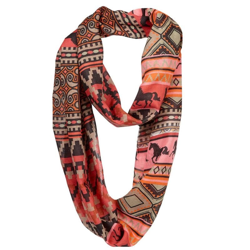 Lila Southwestern Infinity Scarf