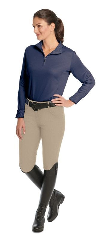 Ovation Ladies Euro Melange Knee Breech