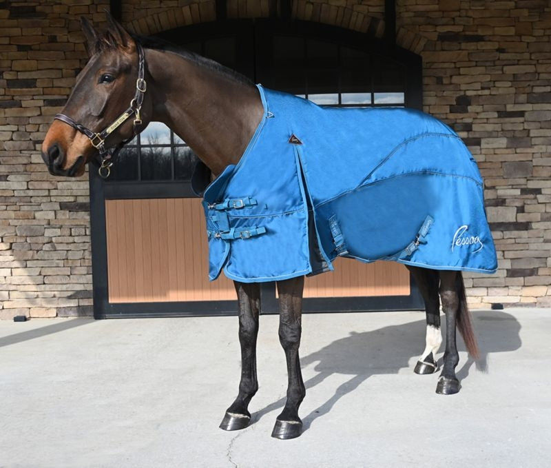 Stubben Reflective Stable Halter Full Blue