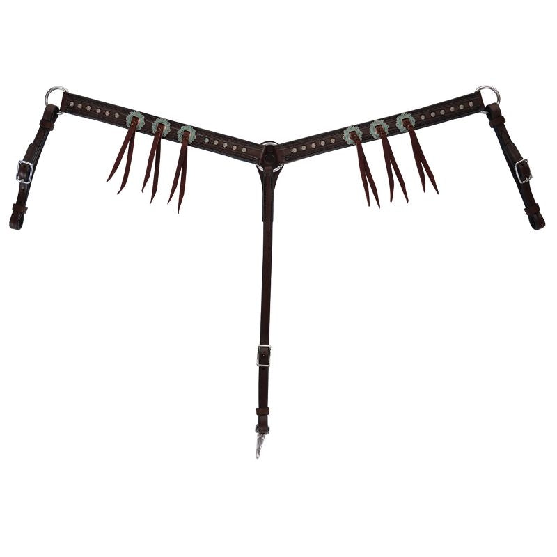 Circle Y 1 1/2in Choco Tool Straight Breast Collar