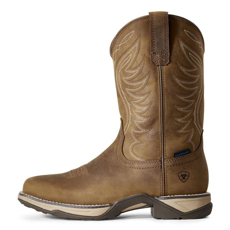 Ariat Ladies Anthem H2O Sq Toe Brown Boots