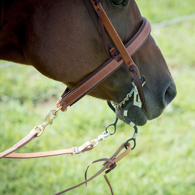 Cowboy Tack 1 1/4in Harness Overlay Latigo Noseban