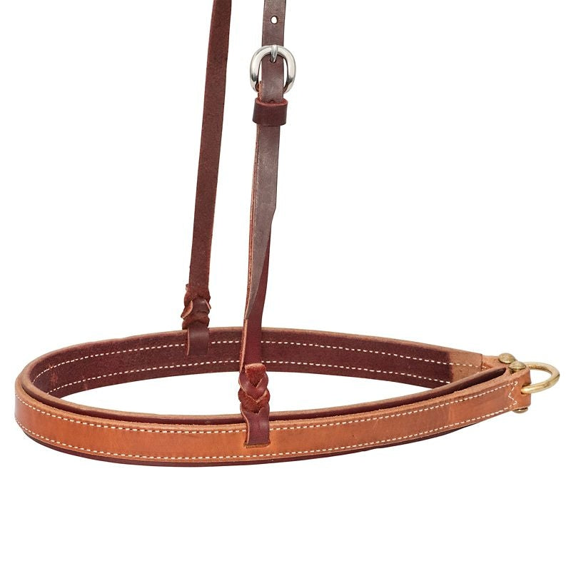 Cowboy Tack 1 1/4in Harness Overlay Latigo Noseban
