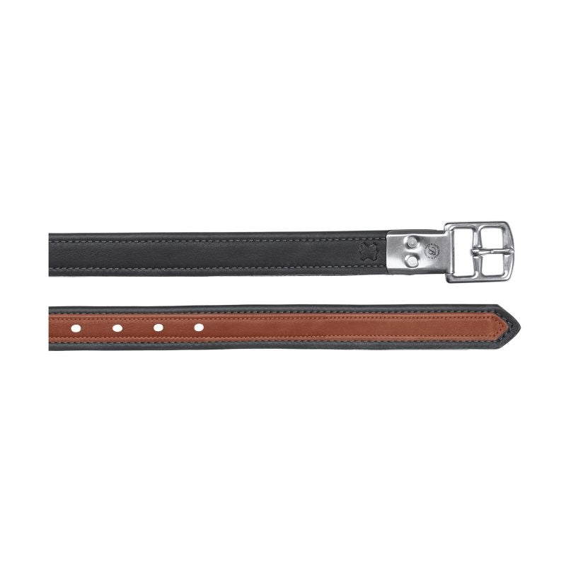 Bates Victrix Black Stirrup Leathers