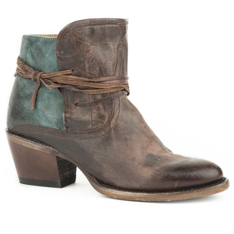 Stetson Ladies Vintage Short Brn Goat Boots