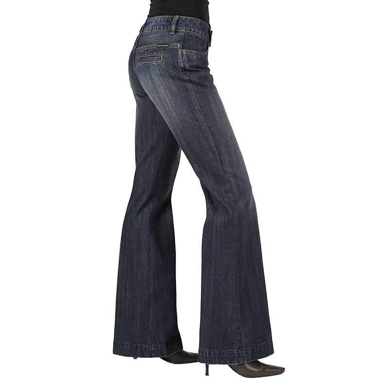 Stetson Ladies 214 City Trouser Long Dark Jeans