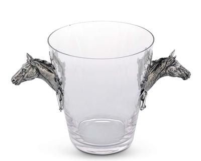 Vagabond House Horse Head Glass Ice Bucket