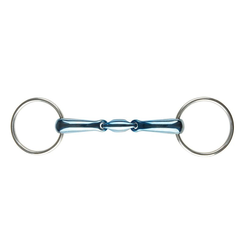 JP Korsteel Blue Steel Oval Link Snaffle Bit