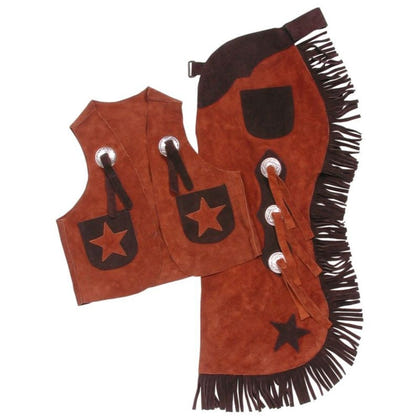 Tough1 Youth Vest/Chap Set with Stars