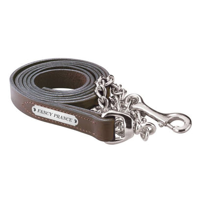 Perri's Personalized Leather Lead with 30" Chain