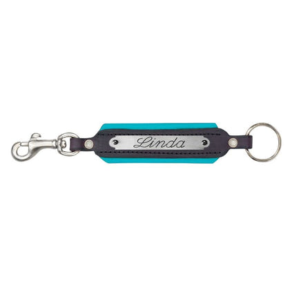 Perri's Personalized Padded Leather Keychain