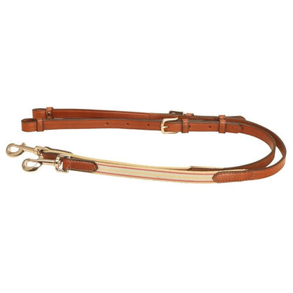 Tory 3/4in Leather and Elastic Side Reins