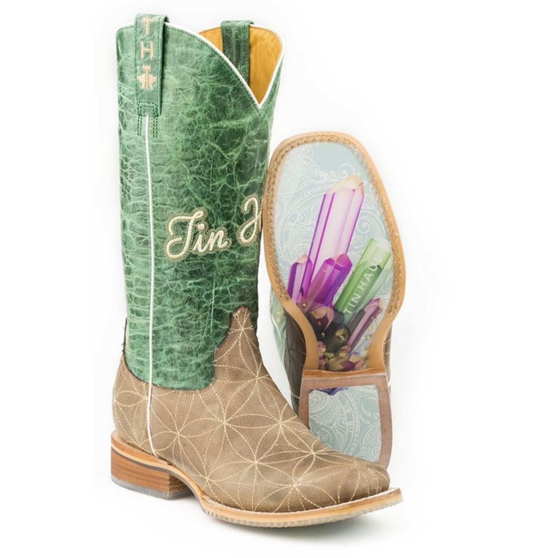 Tin Haul Ladies Flower of Life Boots