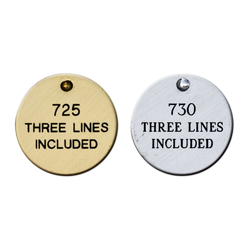 Personalized 1 1/4in Heavyweight Tag