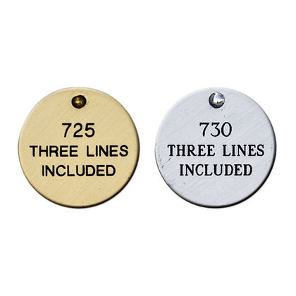 Personalized 1 1/4in Heavyweight Tag