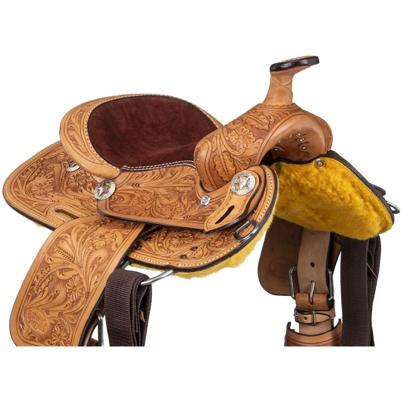 Ozark Mini 10in Floral Tooled Saddle