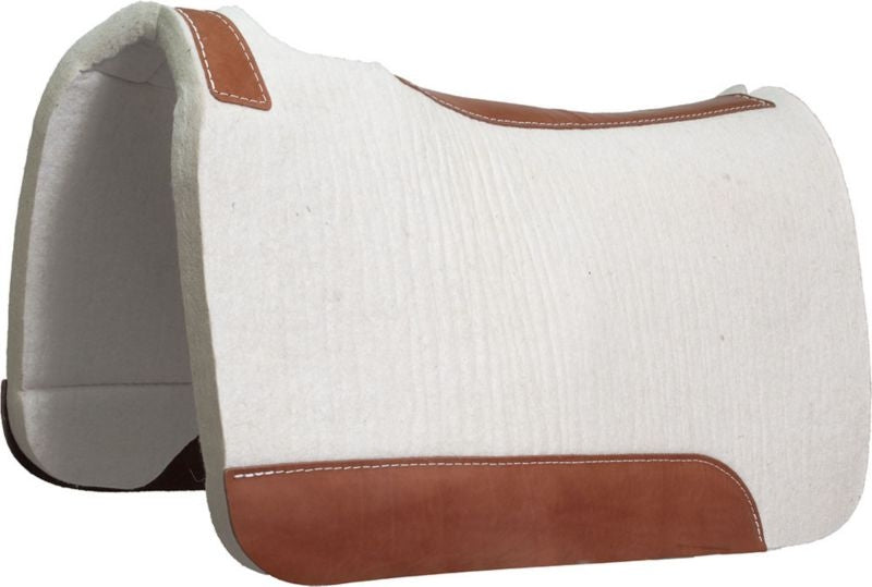 Mustang Blue Horse Pressed Wool Pad