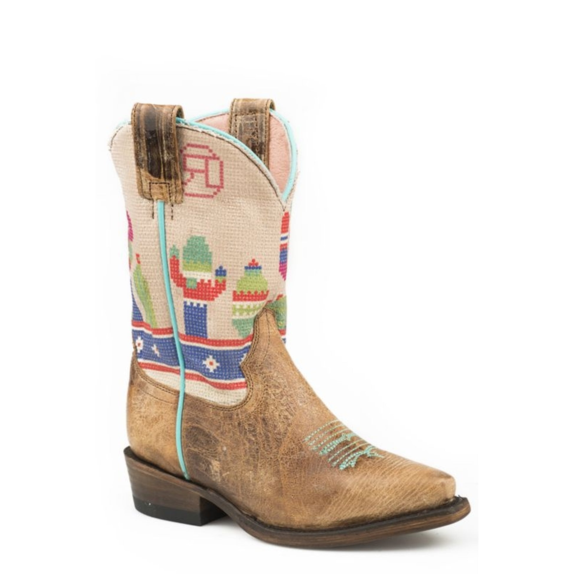 Roper Little Kids Color Cactus Snip Boots