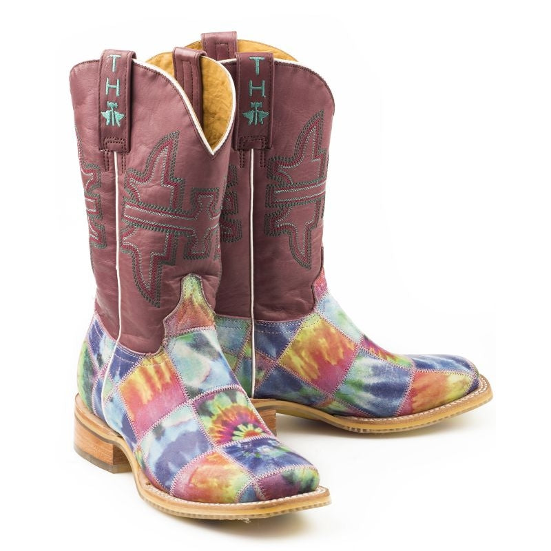 Tin Haul Ladies Trippy Check Boots