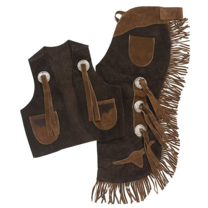 Tough1 Longhorns Youth Vest/Chap Set