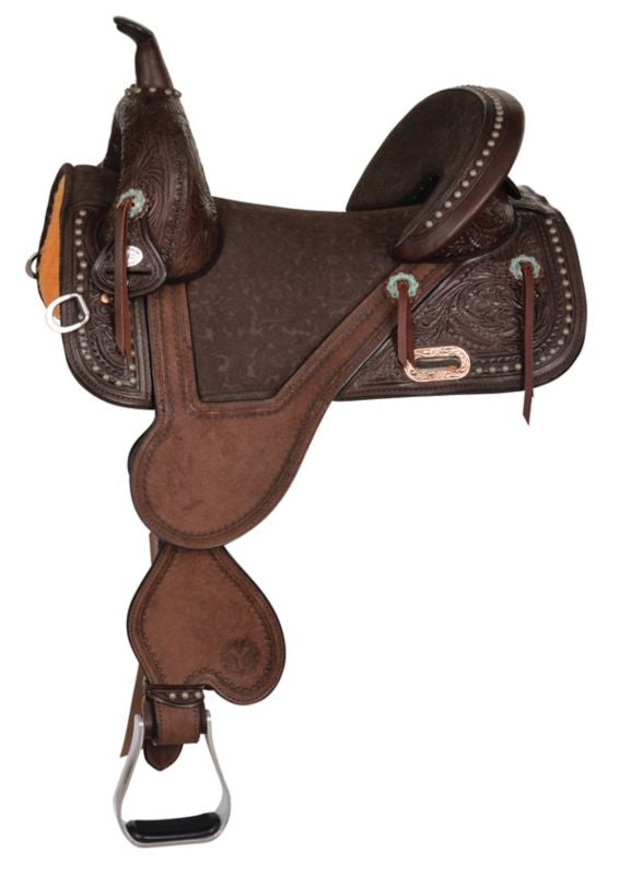 Circle Y Fischer Remuda Treeless Barrel Saddle 15.