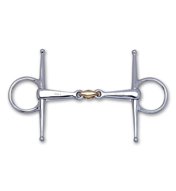 Stubben STEELtec 2in1 Full Cheek Snaffle Bit