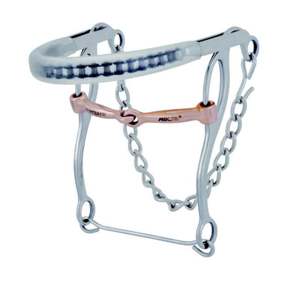 Metalab Plastic Cover Nose Hackamore with Snaffle Bit