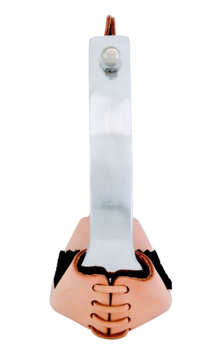 Equi-Sky 3 1/4in Wide Slanted Alum Stirrups with Pads