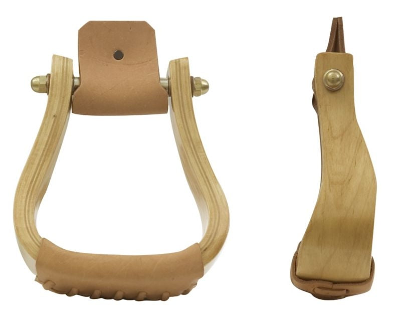 Equi-Sky 2 1/2in Offset Wooden Stirrups