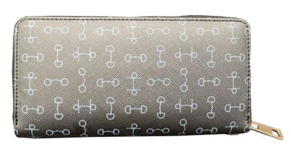Lila Snaffle Bit Clutch Wallet