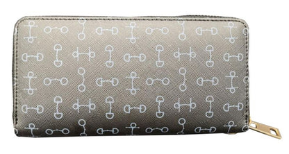 Lila Snaffle Bit Clutch Wallet