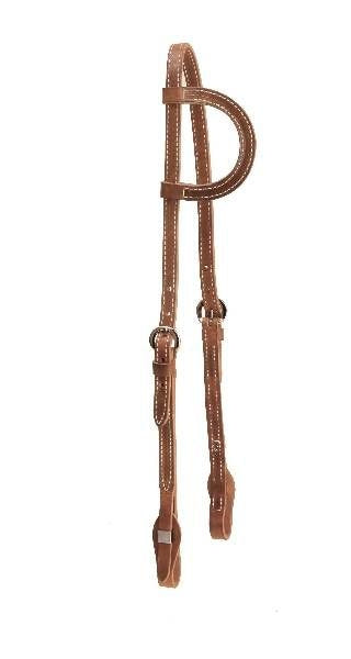 Tory Quick Change One Ear Headstall 5/8in Bk/Gry