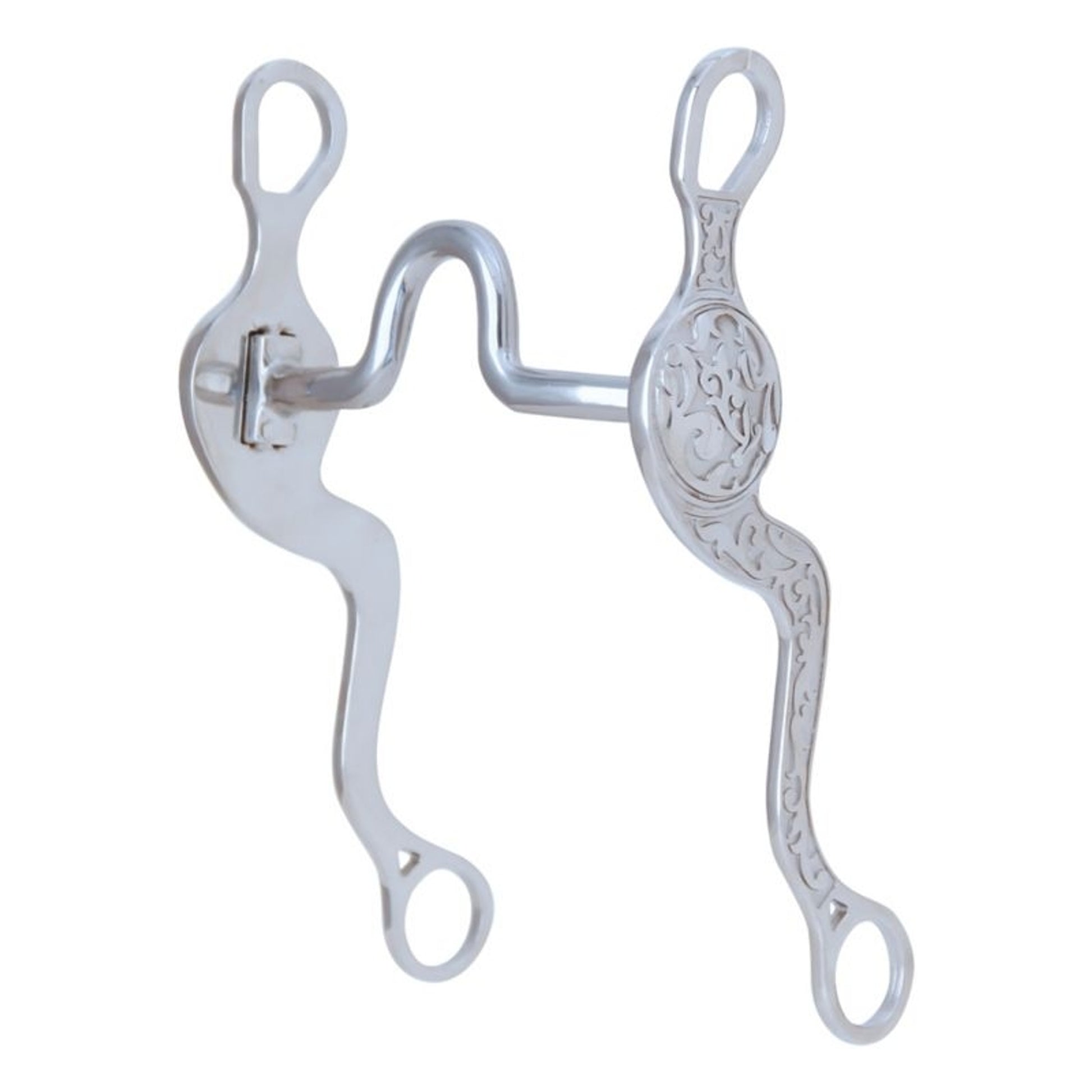 Myler Embossed Shank Narrow Med Port Bit