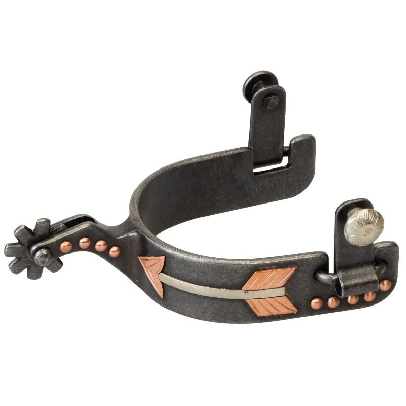 Weaver Leather Mens Black Arrow Spurs