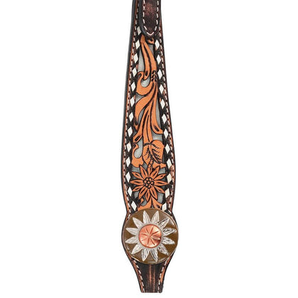 Circle Y White Daisy Filigree Browband Headstall