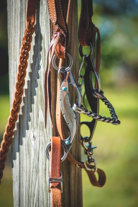 Metalab Feather Collection Twisted Snaffle Gag Bit