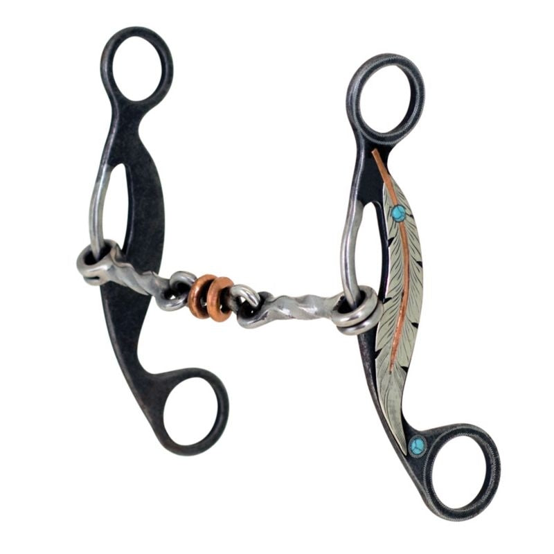 Metalab Feather Collection Dog Bone Gag Bit