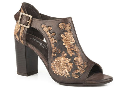 Roper Ladies Floral Open Toe Sandals