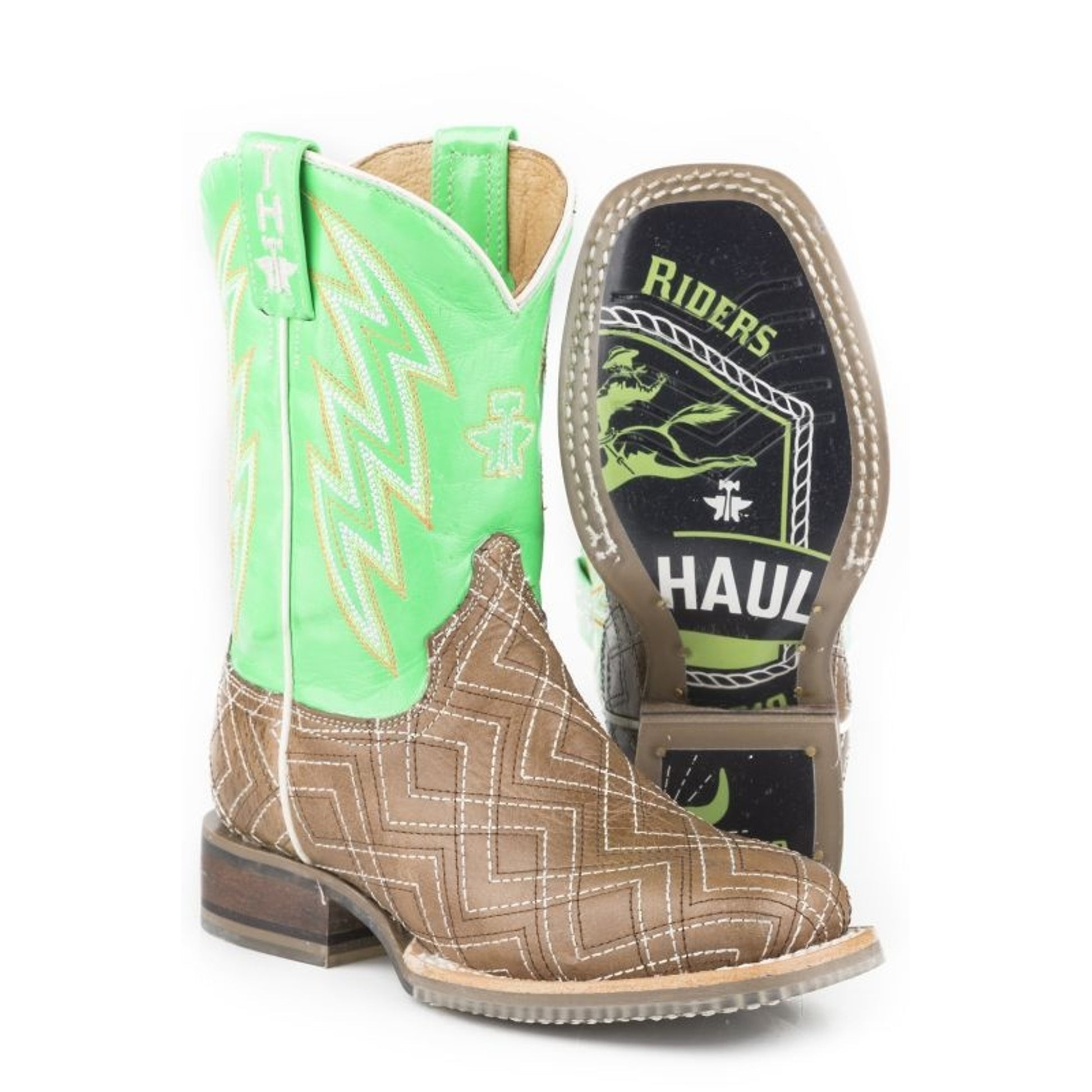 Tin Haul Big Kids Neon Matrix Boots