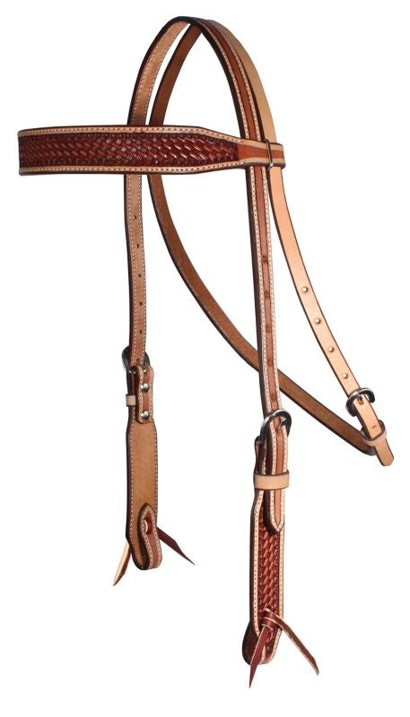 Pro Choice Basket Weave Browband Headstall