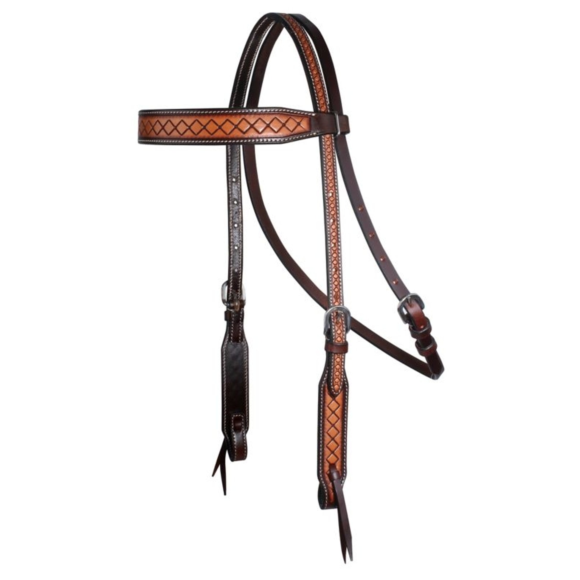 Professionals Choice Crosshatch Browband Headstall