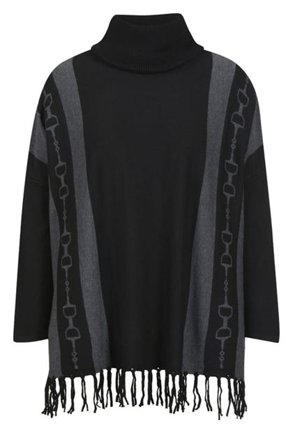 EQL by Kerrits Turtleneck Poncho Sweater