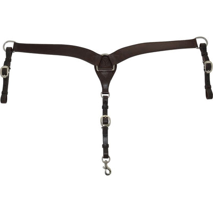 Circle Y Contoured Classic Smooth Breast Collar