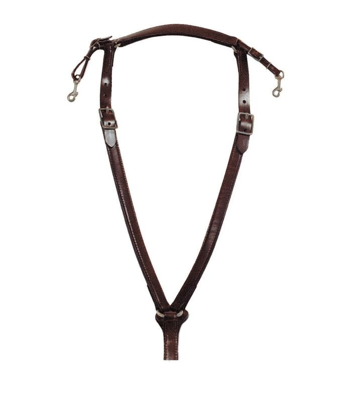 Circle Y Trail Over Neck Breast Collar with Nickel