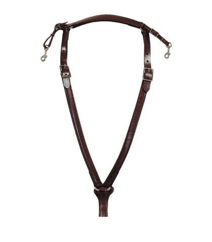Circle Y Trail Over Neck Breast Collar with Nickel