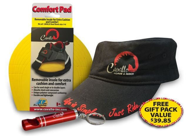 FREE Cavallo 3-Pack Cap/Comfort Pad/Keychain