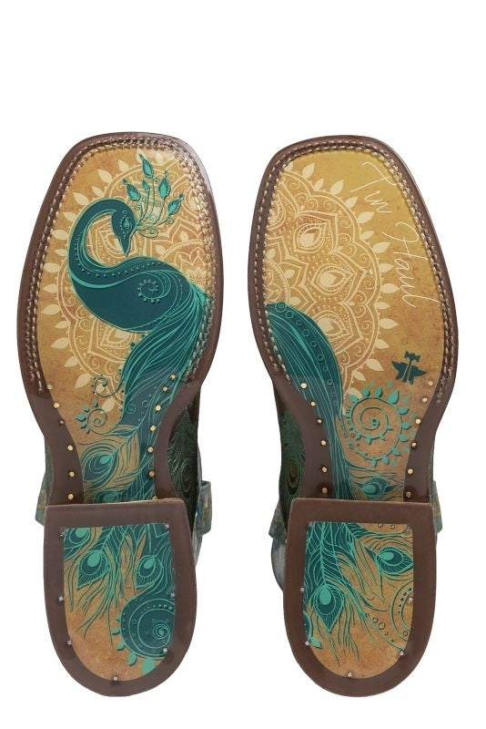 Tin Haul Ladies Feather Boots