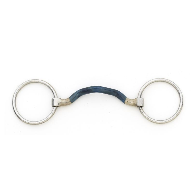 Blue Steel Loose Ring Port Mouth Bit