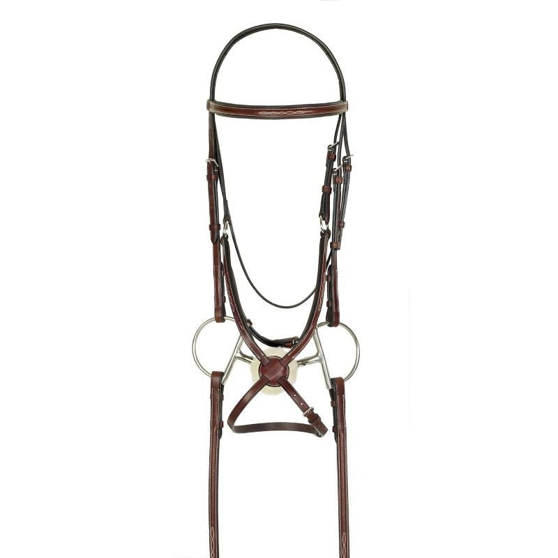 HK Americana Fancy Figure-8 Bridle w Reins